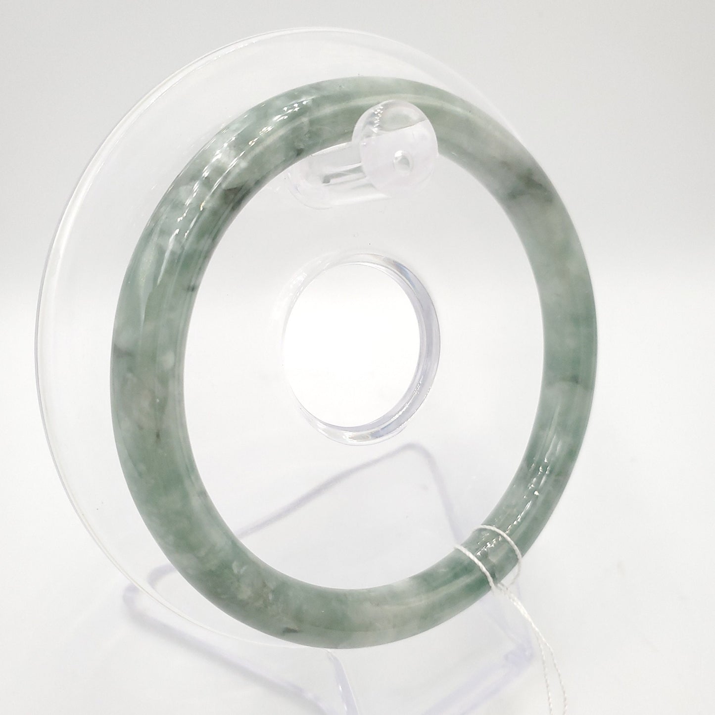 Yingmart 57mm Natural Jadeite Jade Bangle Bracelet, Real Gemstone, Vintage Jewelry, Gift for her, Accessories