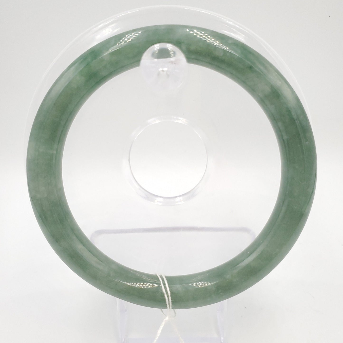 Yingmart 57mm Natural Green Jadeite Jade Bangle Bracelet, Real Gemstone, Vintage Jewelry, Gift for her, Accessories