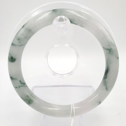 Yingmart 58mm Natural Green Jadeite Jade Bangle Bracelet, Real Gemstone, Vintage Jewelry, Gift for her, Accessories