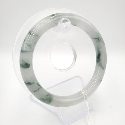 Yingmart 58mm Natural Green Jadeite Jade Bangle Bracelet, Real Gemstone, Vintage Jewelry, Gift for her, Accessories