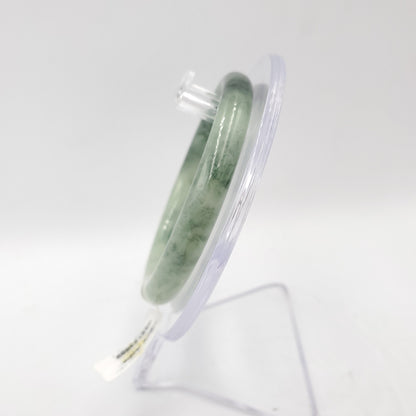 Yingmart 52mm IGG032123689 Certified Genuine Green Natural Jadeite Jade Bangle Bracelets, Real Gemstone Bracelet, Vintage Jewelry