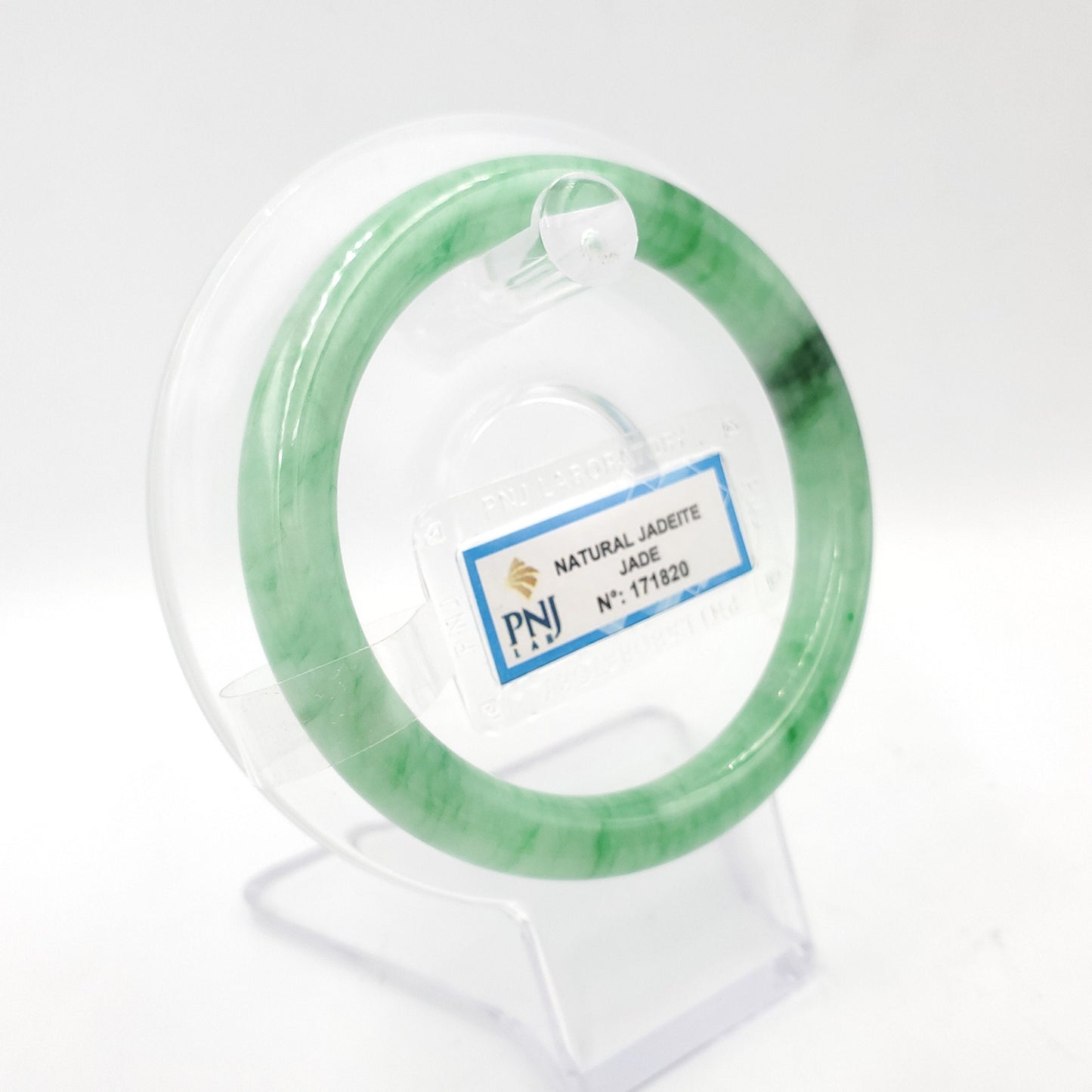Yingmart 55mm PNJ Certified Genuine Green Natural Jadeite Jade Bangle Bracelet, Real Gemstone, Vintage Jewelry, Accessories