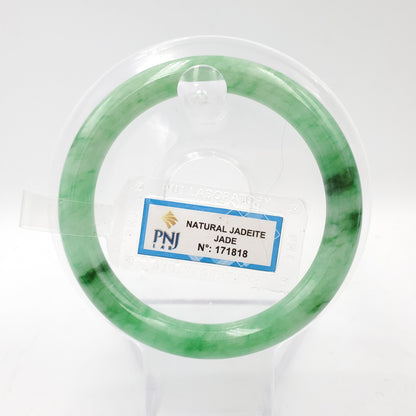 Yingmart 55mm PNJ Certified Genuine Green Natural Jadeite Jade Bangle Bracelet, Real Gemstone, Vintage Jewelry, Accessories