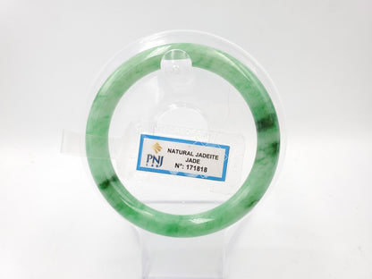 Yingmart 55mm PNJ Certified Genuine Green Natural Jadeite Jade Bangle Bracelet, Real Gemstone, Vintage Jewelry, Accessories