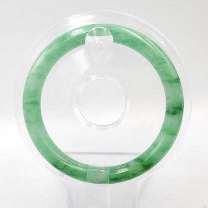 Yingmart 54mm PNJ Certified Genuine Green Natural Jadeite Jade Bangle Bracelet, Real Gemstone, Vintage Jewelry, Accessories