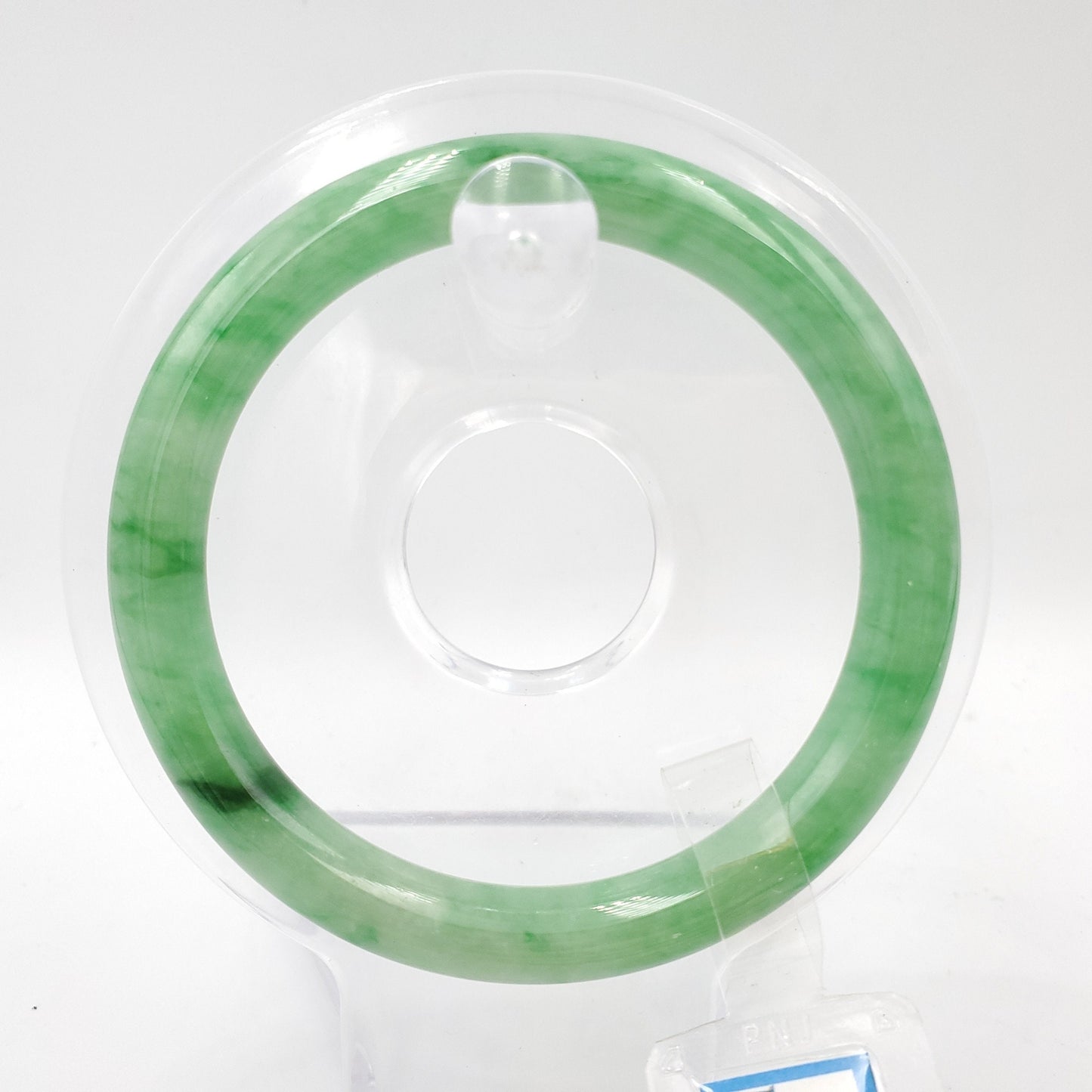 Yingmart 54mm PNJ171806 Certified Genuine Green Natural Jadeite Jade Bangle Bracelet, Real Gemstone, Vintage Jewelry, Accessories