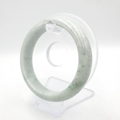 Yingmart 61mm Certified Genuine Natural Jadeite Jade Bangle Bracelet, Real Gemstone, Vintage Jewelry, Accessories