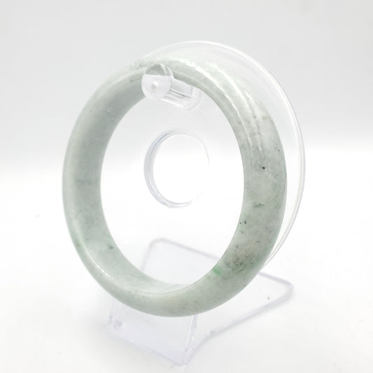Yingmart 61mm Certified Genuine Natural Jadeite Jade Bangle Bracelet, Real Gemstone, Vintage Jewelry, Accessories