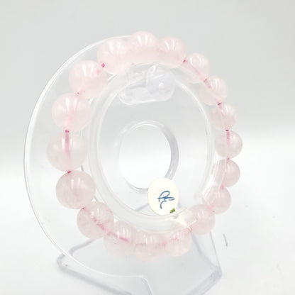 Yingmart 8mm 10mm 12mm Natural Rose/Pink Quartz Chain/Beaded Bracelet,Real Gemstone,Vintage Jewelry, Accessories