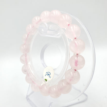 Yingmart 8mm 10mm 12mm Natural Rose/Pink Quartz Chain/Beaded Bracelet,Real Gemstone,Vintage Jewelry, Accessories