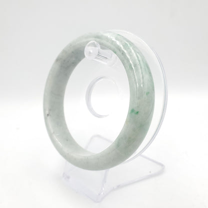 Yingmart 60mm 14BJLG60017 Genuine Burmese Jade A Light Green Jaideite Bangle Bracelet, Vintage Jewelry, Accessories