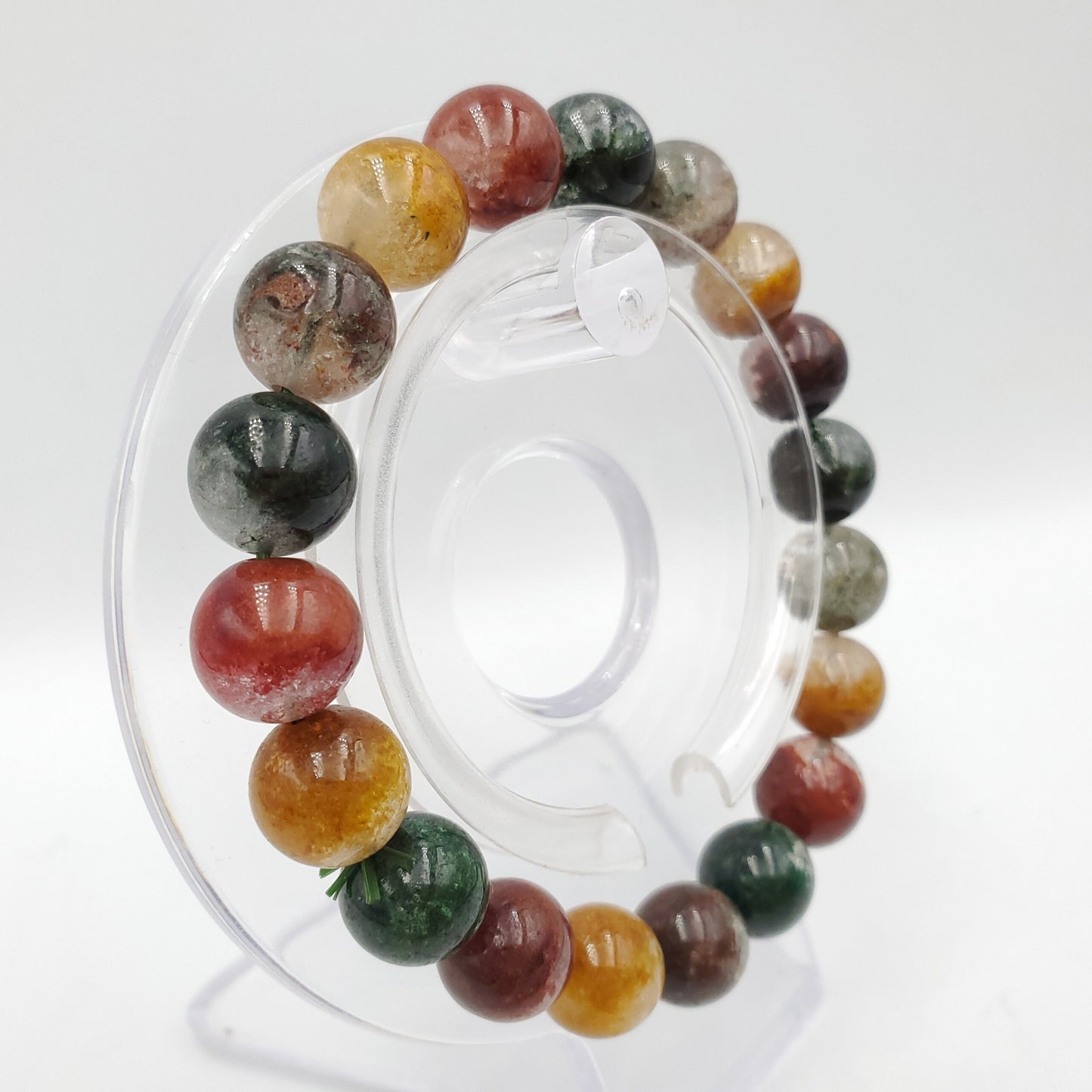 Yingmart Healing Lodolite | Ghost Quartz Bracelets, Real Gemstone Bracelet, Crystal Bracelet, Vintage Jewelry Gifts for Women, Mothers day