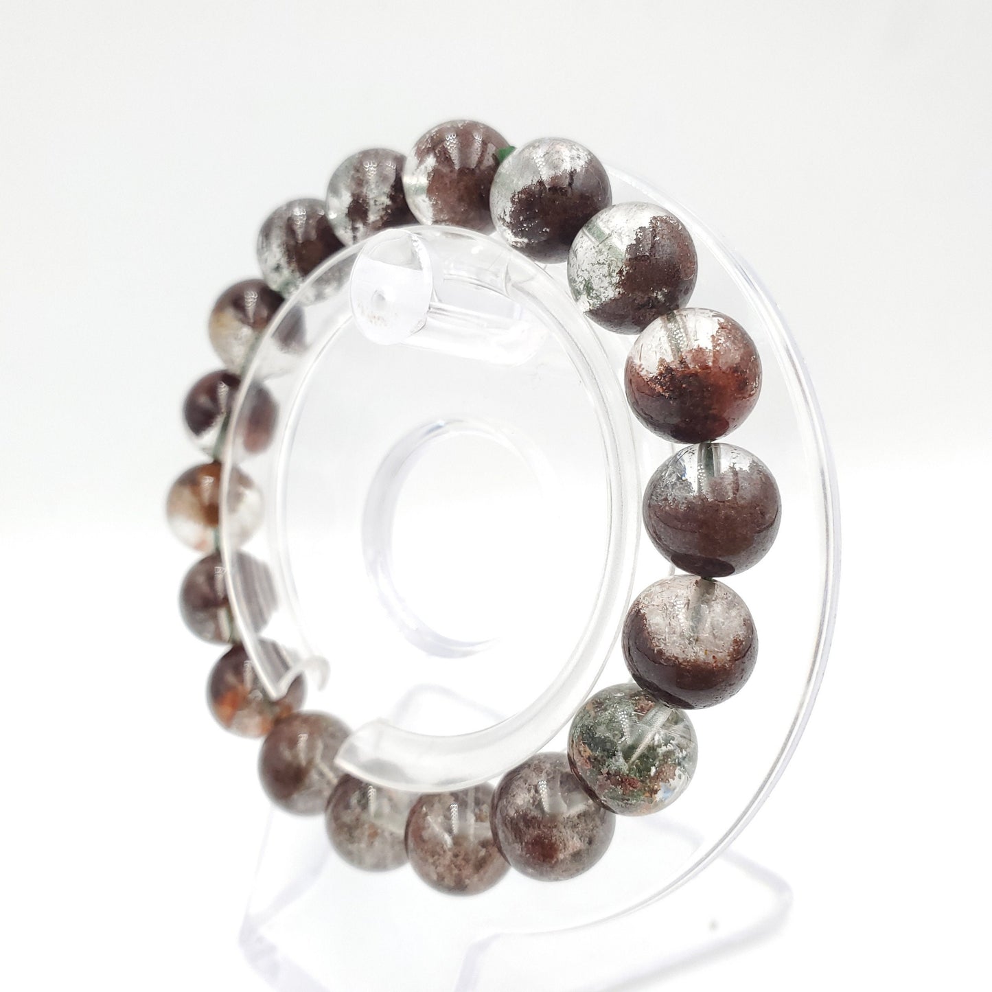 Yingmart Ghost Quartz Brown Bracelets, Real Gemstone Bracelet, Crystal Bracelet, Vintage Jewelry Gifts for Women, Mothers day