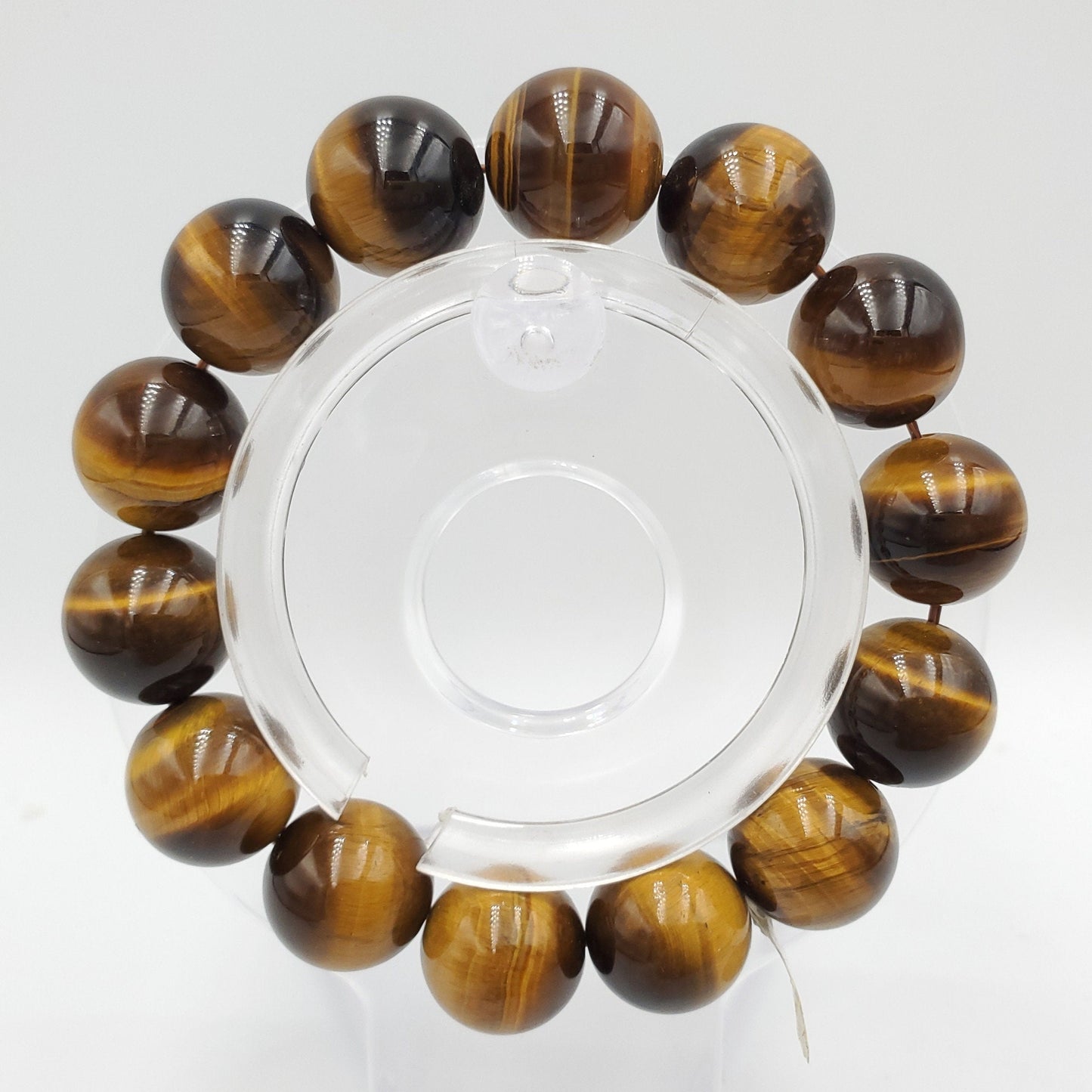 Yingmart 11 mm to 16mmTiger's Brown Yellow Quartz Bracelets, Real Gemstone Bracelet, Crystal Bracelet, Vintage Jewelry Gifts for Women