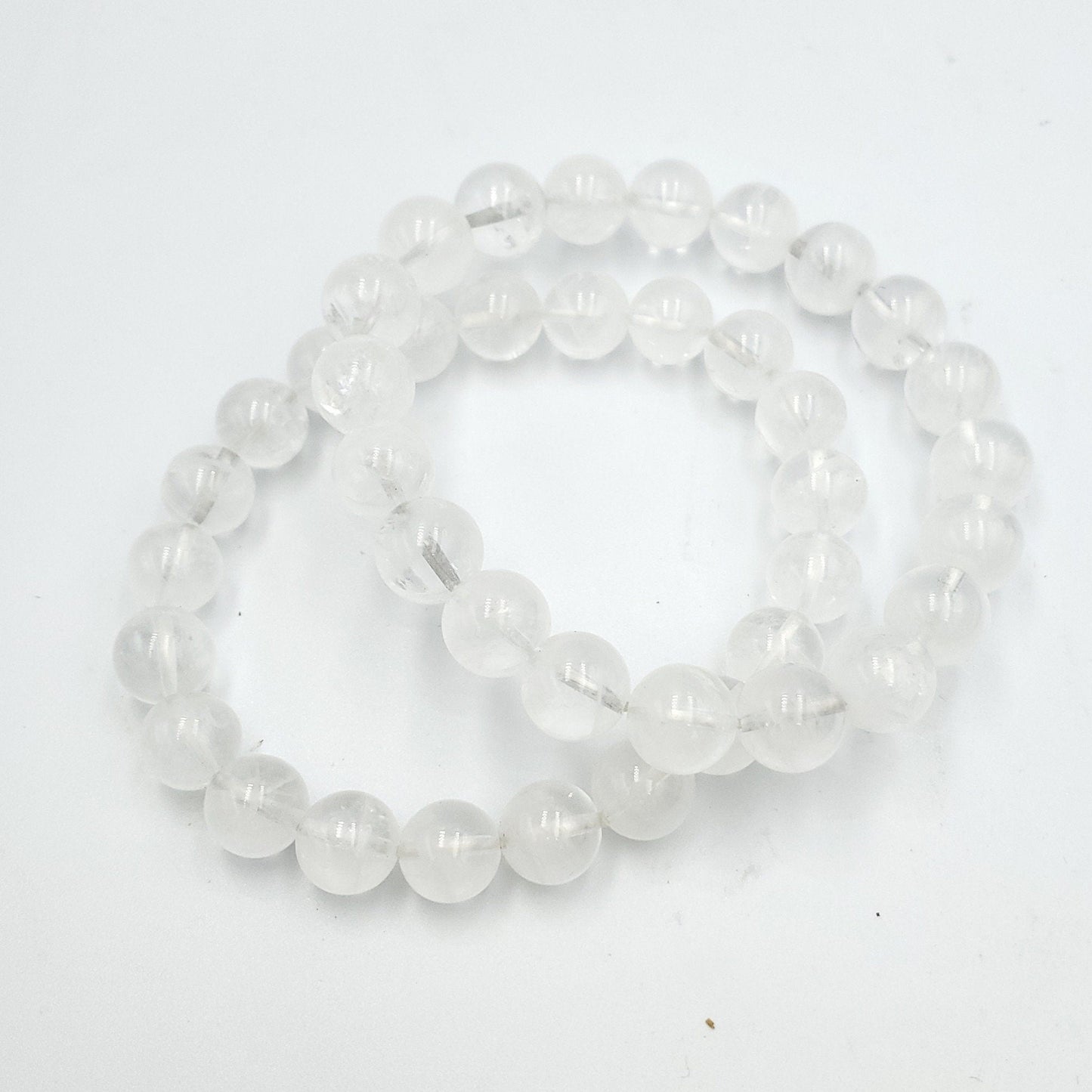 Yingmart 6mm to 13mm Natural White Quartz Chain/Beaded Bracelet,Real Gemstone,Vintage Jewelry, Accessories