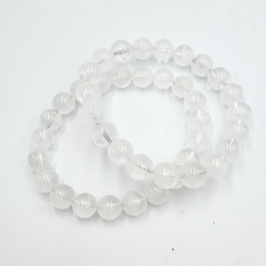 Yingmart 6mm to 13mm Natural White Quartz Chain/Beaded Bracelet,Real Gemstone,Vintage Jewelry, Accessories