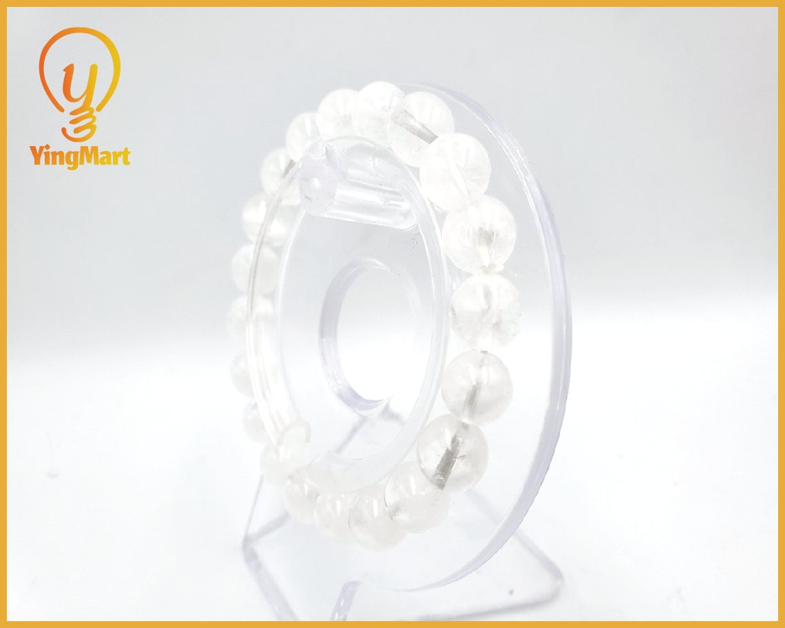 Yingmart 6mm to 13mm Natural White Quartz Chain/Beaded Bracelet,Real Gemstone,Vintage Jewelry, Accessories