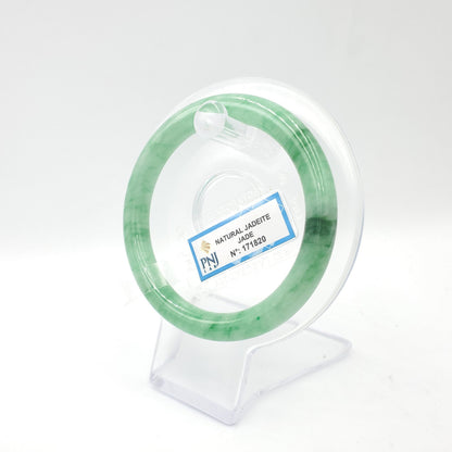 Yingmart 55mm PNJ Certified Genuine Green Natural Jadeite Jade Bangle Bracelet, Real Gemstone, Vintage Jewelry, Accessories
