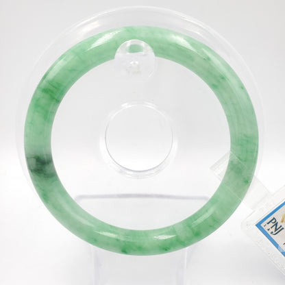 Yingmart 55mm PNJ Certified Genuine Green Natural Jadeite Jade Bangle Bracelet, Real Gemstone, Vintage Jewelry, Accessories