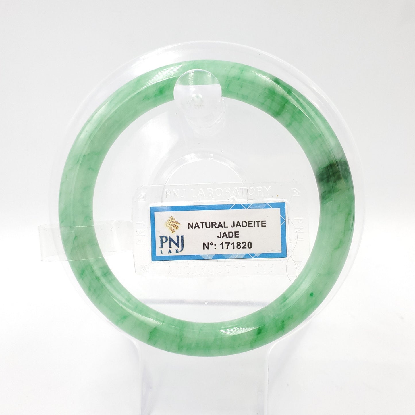 Yingmart 55mm PNJ Certified Genuine Green Natural Jadeite Jade Bangle Bracelet, Real Gemstone, Vintage Jewelry, Accessories