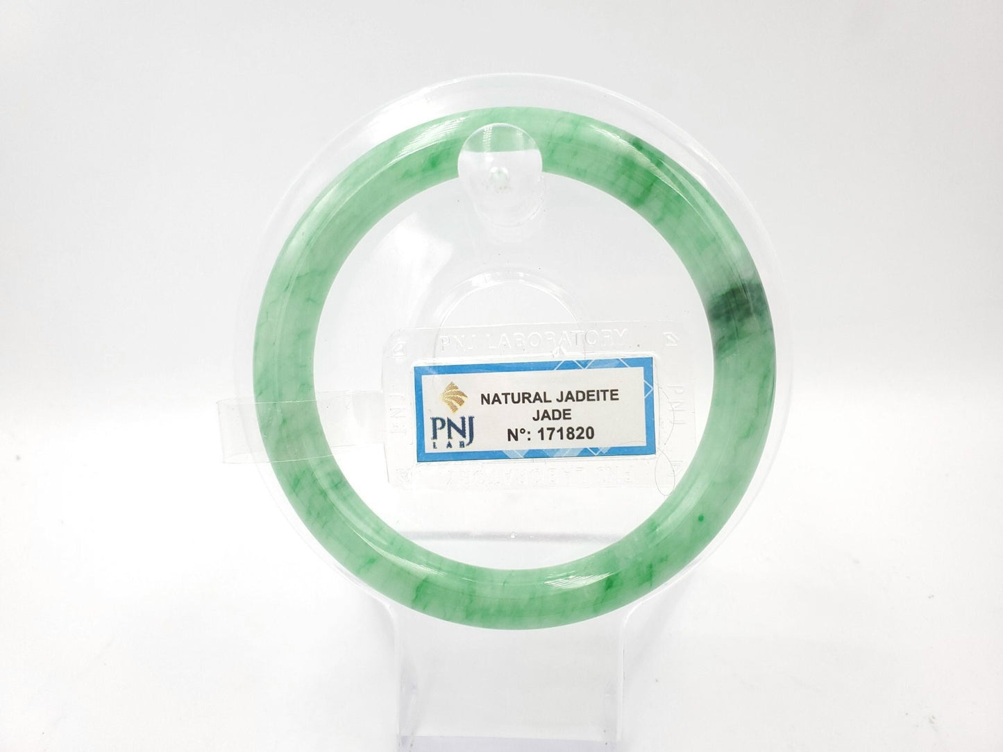 Yingmart 55mm PNJ Certified Genuine Green Natural Jadeite Jade Bangle Bracelet, Real Gemstone, Vintage Jewelry, Accessories