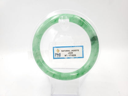 Yingmart 55mm PNJ Certified Genuine Green Natural Jadeite Jade Bangle Bracelet, Real Gemstone, Vintage Jewelry, Accessories