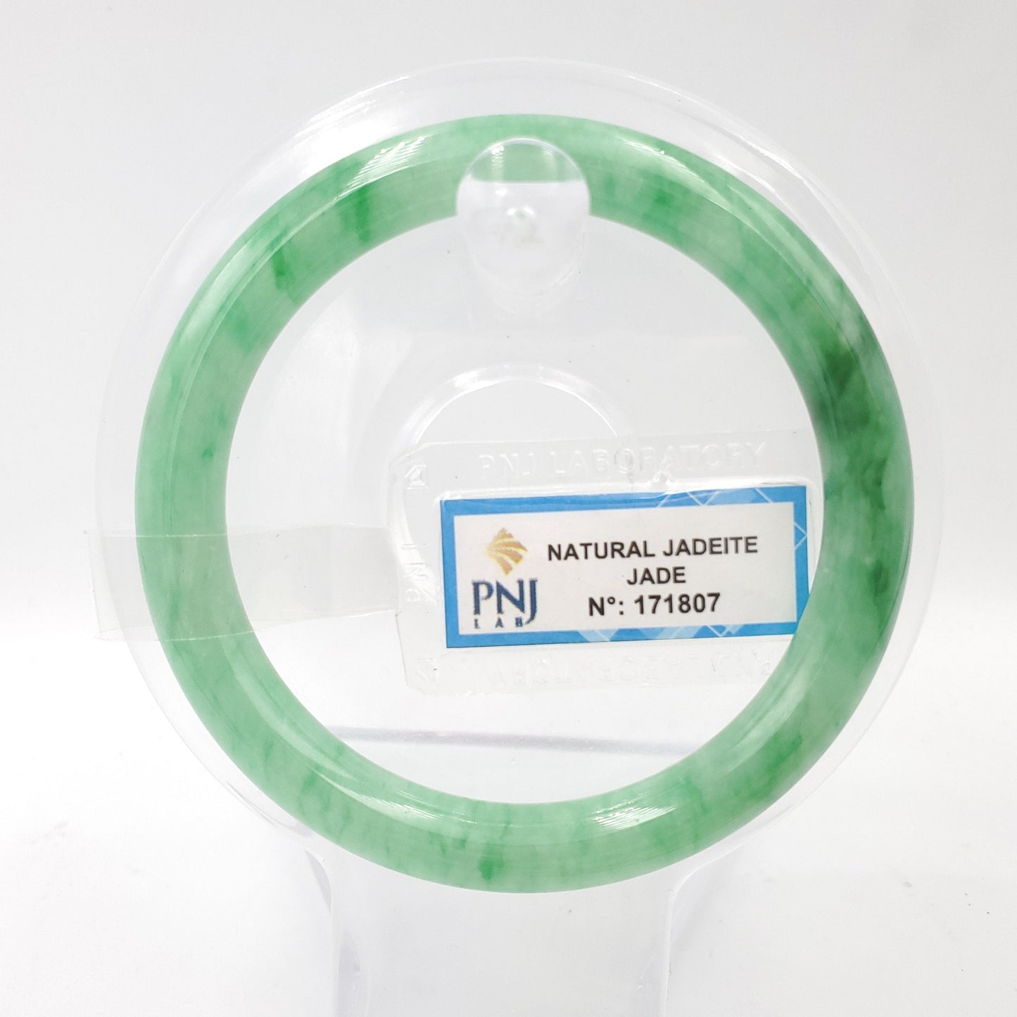 Yingmart 54mm PNJ171807 Certified Genuine Green Natural Jadeite Jade Bangle Bracelet, Real Gemstone, Vintage Jewelry, Accessories