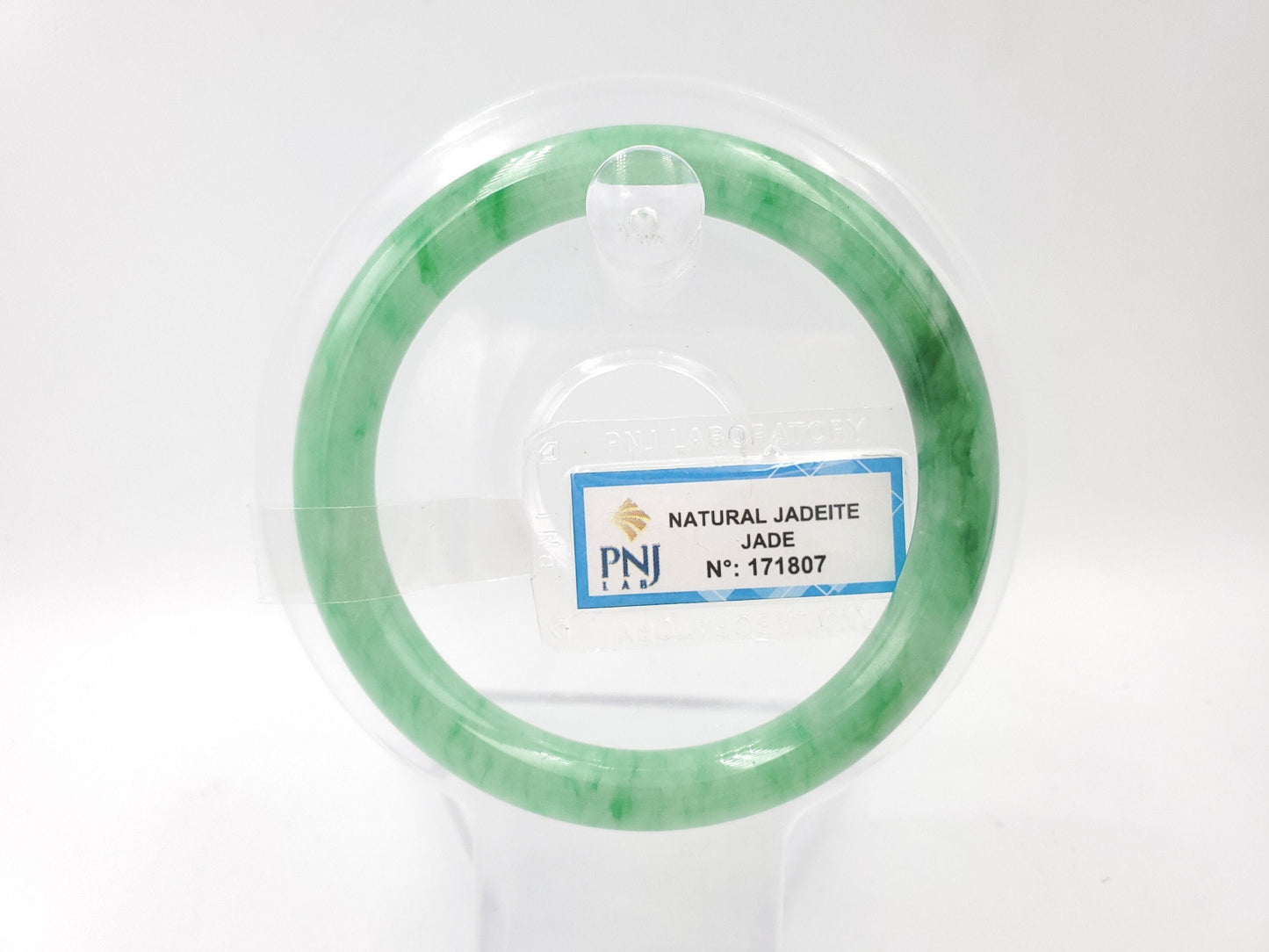 Yingmart 54mm PNJ171807 Certified Genuine Green Natural Jadeite Jade Bangle Bracelet, Real Gemstone, Vintage Jewelry, Accessories