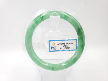 Yingmart 54mm PNJ171807 Certified Genuine Green Natural Jadeite Jade Bangle Bracelet, Real Gemstone, Vintage Jewelry, Accessories
