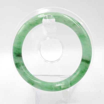 Yingmart 55mm PNJ Certified Genuine Green Natural Jadeite Jade Bangle Bracelet, Real Gemstone, Vintage Jewelry, Accessories