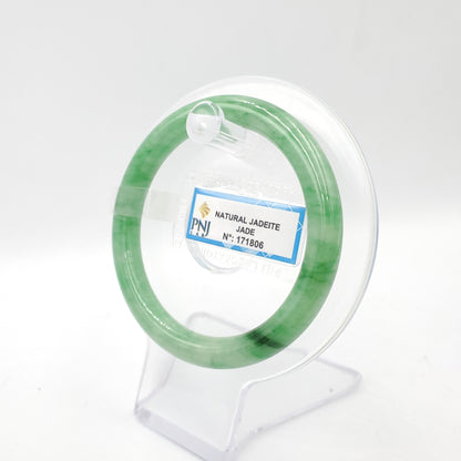 Yingmart 54mm PNJ171806 Certified Genuine Green Natural Jadeite Jade Bangle Bracelet, Real Gemstone, Vintage Jewelry, Accessories