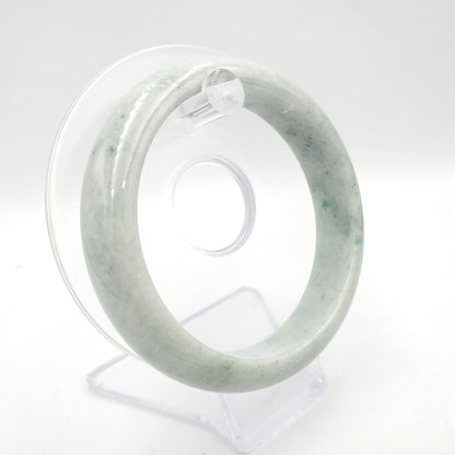 Yingmart 61mm Certified Genuine Natural Jadeite Jade Bangle Bracelet, Real Gemstone, Vintage Jewelry, Accessories