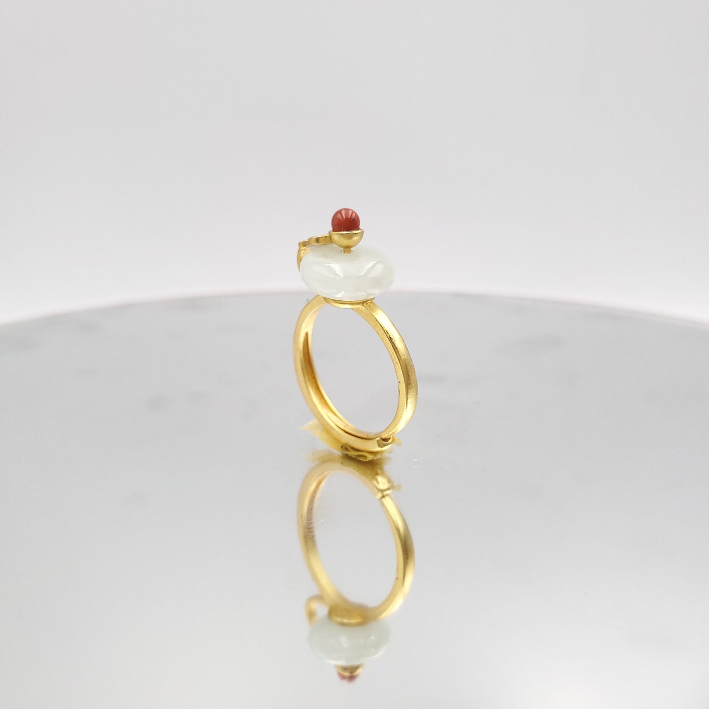 Yingmart RSJ004 Gold Plated Silver Cloud Marble Ring,gemstone, jewelrydesigner,green jade, gemstone lover, gemstone jewellery