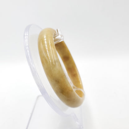 Yingmart 58mm 70BJY58009 Genuine Burmese Jade A Yellow Jaideite Bangle Bracelet, Vintage Jewelry, Accessories