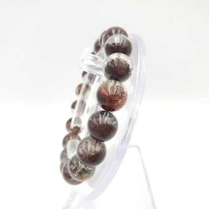 Yingmart Ghost Quartz Brown Bracelets, Real Gemstone Bracelet, Crystal Bracelet, Vintage Jewelry Gifts for Women, Mothers day