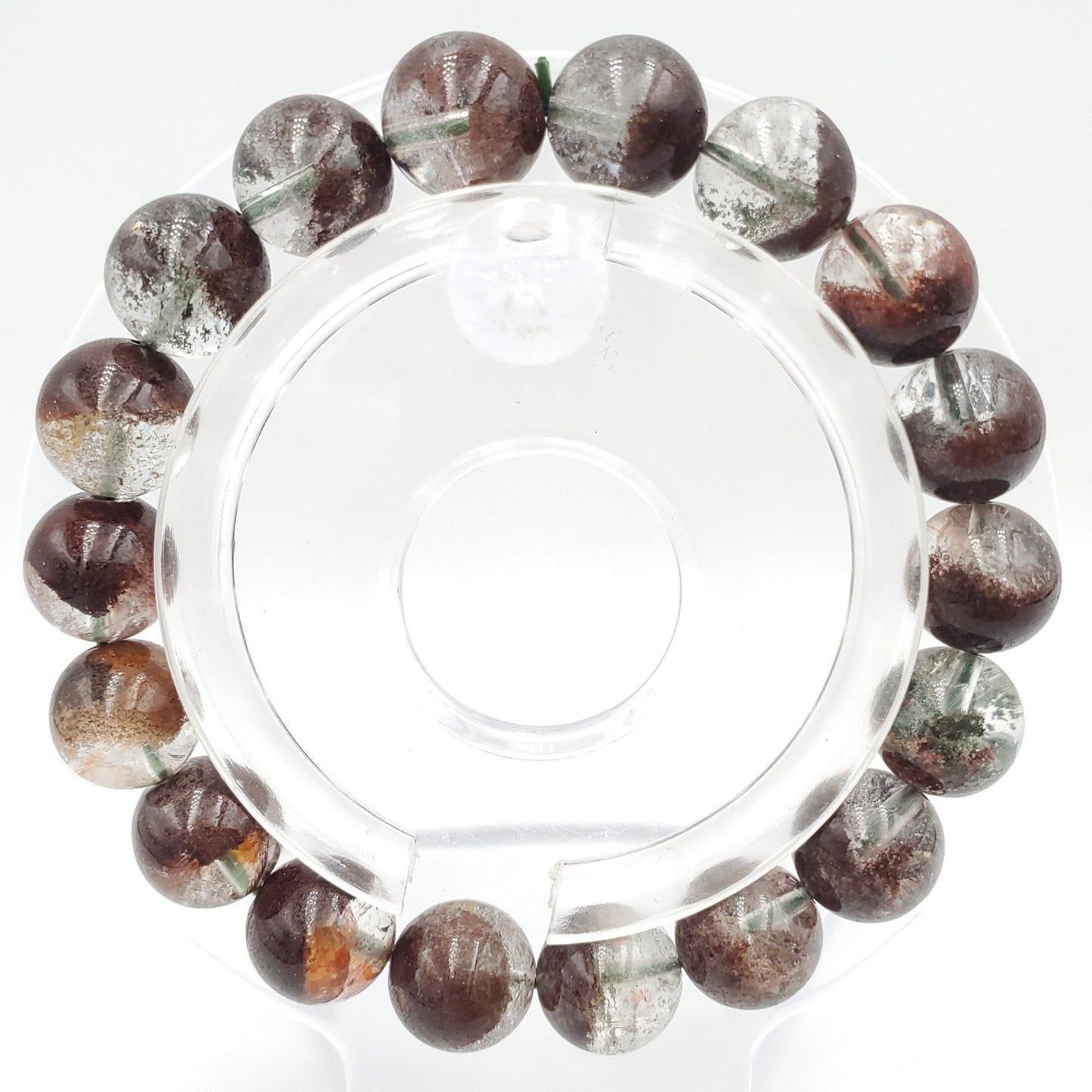 Yingmart Ghost Quartz Brown Bracelets, Real Gemstone Bracelet, Crystal Bracelet, Vintage Jewelry Gifts for Women, Mothers day