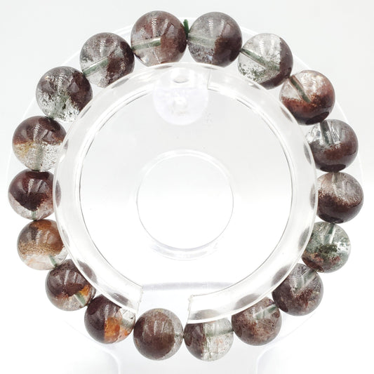 Yingmart Ghost Quartz Brown Bracelets, Real Gemstone Bracelet, Crystal Bracelet, Vintage Jewelry Gifts for Women, Mothers day