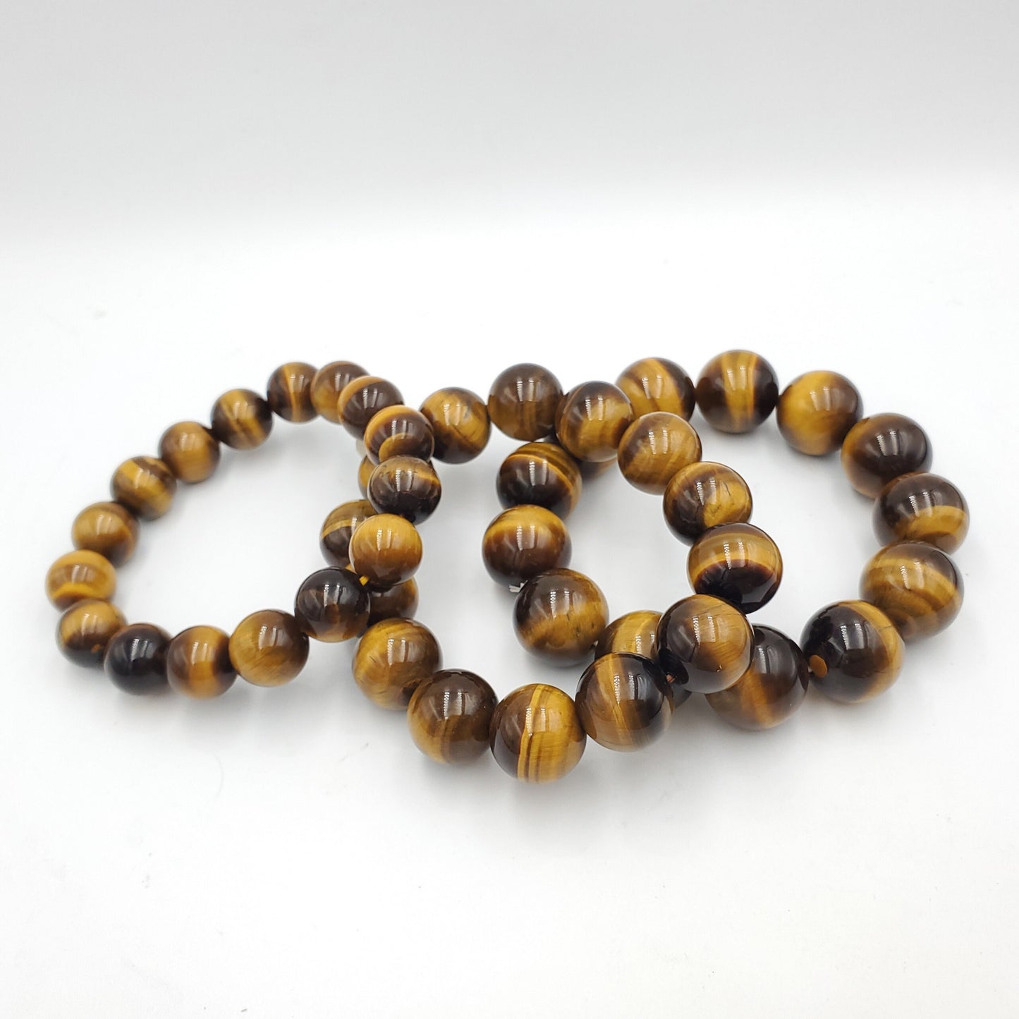 Yingmart 11 mm to 16mmTiger's Brown Yellow Quartz Bracelets, Real Gemstone Bracelet, Crystal Bracelet, Vintage Jewelry Gifts for Women