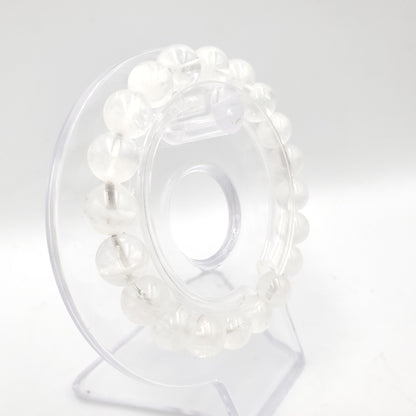 Yingmart 6mm to 13mm Natural White Quartz Chain/Beaded Bracelet,Real Gemstone,Vintage Jewelry, Accessories