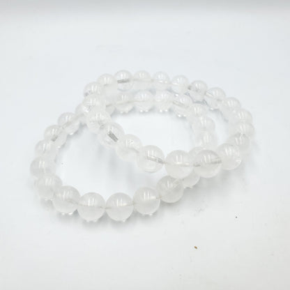 Yingmart 6mm to 13mm Natural White Quartz Chain/Beaded Bracelet,Real Gemstone,Vintage Jewelry, Accessories