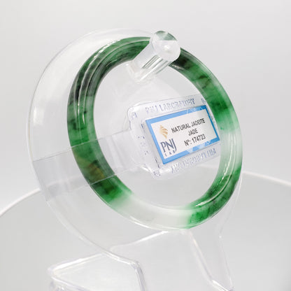 Yingmart 50mm PNJ174723 Certified Natural Light Green Jade Jadeite Bangle  Bracelets, Real Gemstone Bracelet, Vintage Jewelry