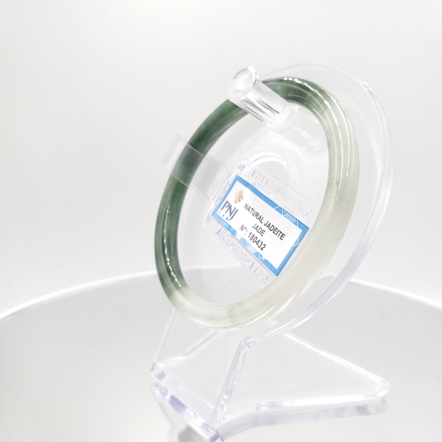 Yingmart 59mm PNJ180432 Certified Natural Dark Yellowish Green. GRey White jade bangle Bracelet,Real Gemstone Bracelet,Vintage Jewelry