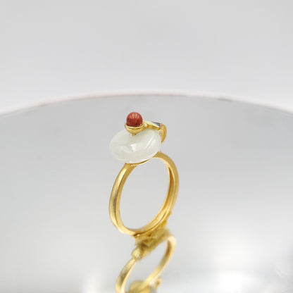 Yingmart RSJ004 Gold Plated Silver Cloud Marble Ring,gemstone, jewelrydesigner,green jade, gemstone lover, gemstone jewellery