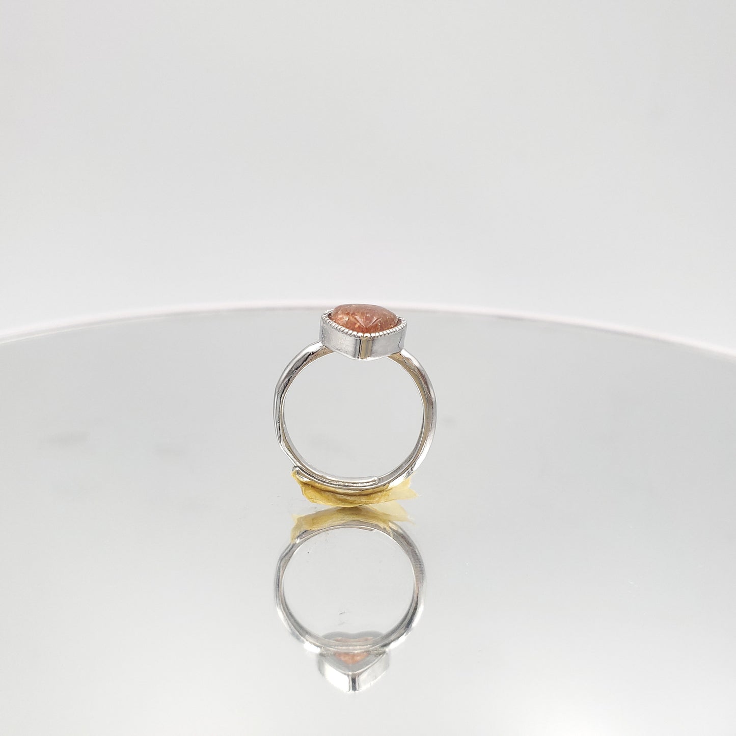 Yingmart Strawberry Quartz Heart Silver Ring,gemstone, jewelrydesigner,green jade, gemstone lover, gemstone jewellery