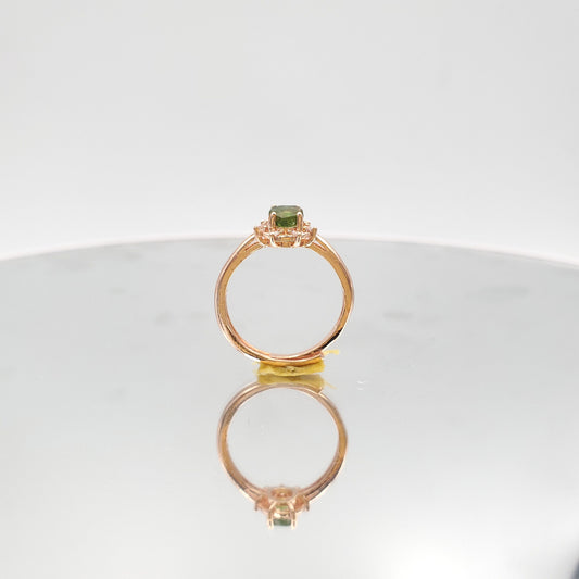 Yingmart Tourmaline Silver Ring, gemstone, jewelrydesigner,green jade, gemstone lover, gemstone jewellery