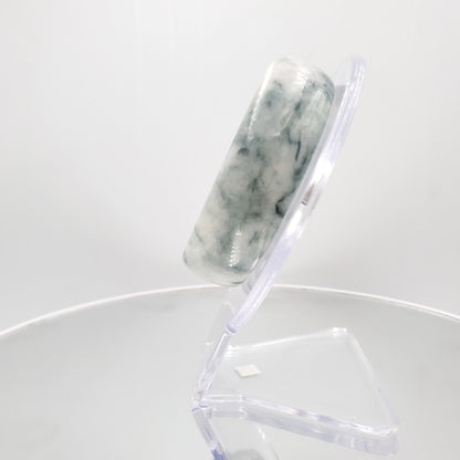 Yingmart 54mm Genuine Rare White Floating Blue Floral Veins Burmese Jade A Bangle Bracelet, Vintage Jewelry, jade jewelry, Accessories