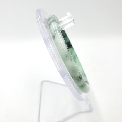 Yingmart 56mm SZ22067484 Certified Grade A Jade Light Green & Green, Natural Jadeite Bracelet, Vintage Jewelry, jade jewelry, Accessories