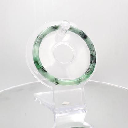 Yingmart 56mm SZ22067484 Certified Grade A Jade Light Green & Green, Natural Jadeite Bracelet, Vintage Jewelry, jade jewelry, Accessories