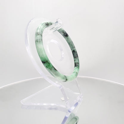Yingmart 56mm SZ22067484 Certified Grade A Jade Light Green & Green, Natural Jadeite Bracelet, Vintage Jewelry, jade jewelry, Accessories