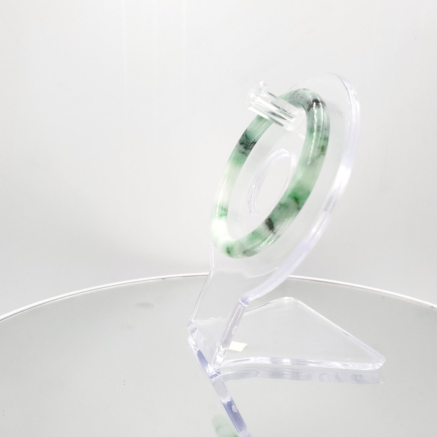 Yingmart 54mm Certified Grade A Jade Light Green & Green, Natural Jadeite Bracelet, Vintage Jewelry, jade jewelry, Accessories